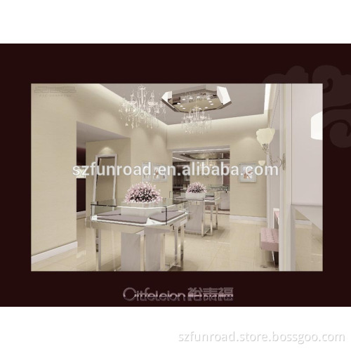 Fashion jewelry store furniture design jewelry display stand cabinets